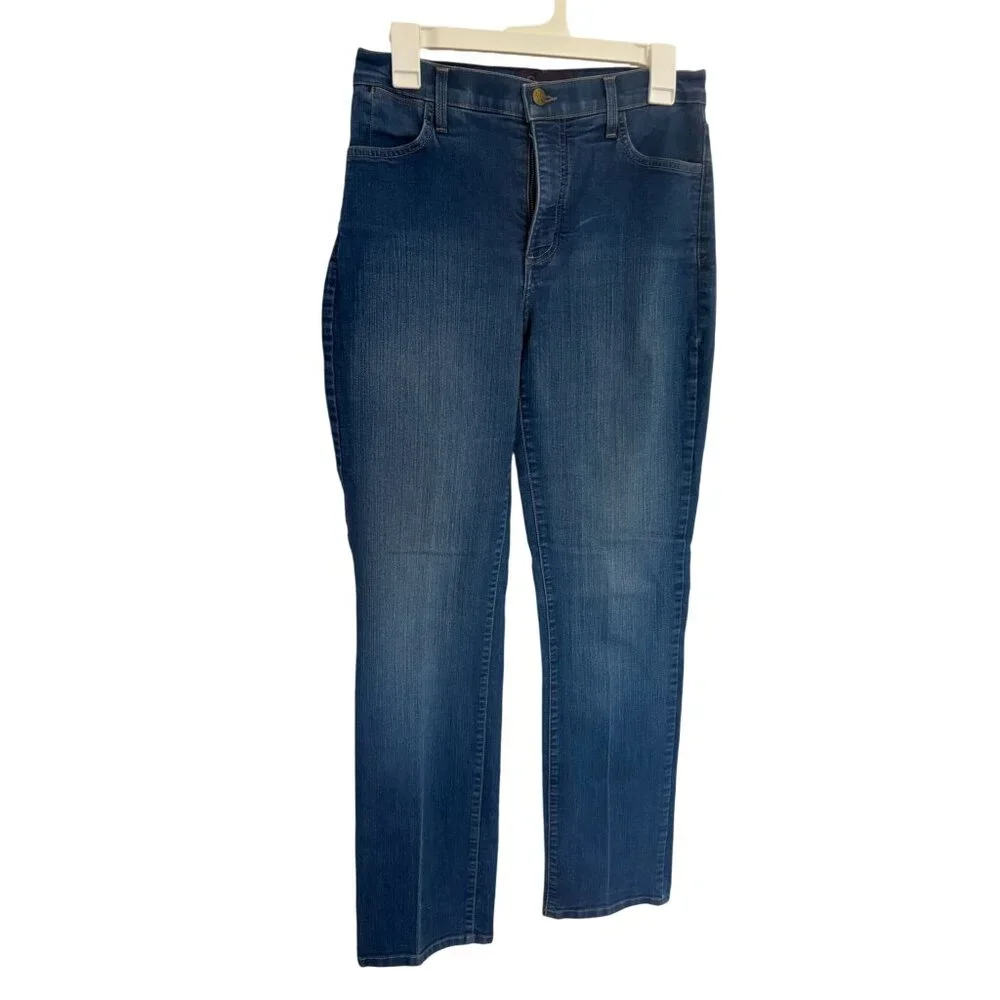 NYDJ Lift Tuck Technology Womens Straight Leg Denim Jeans Size 14